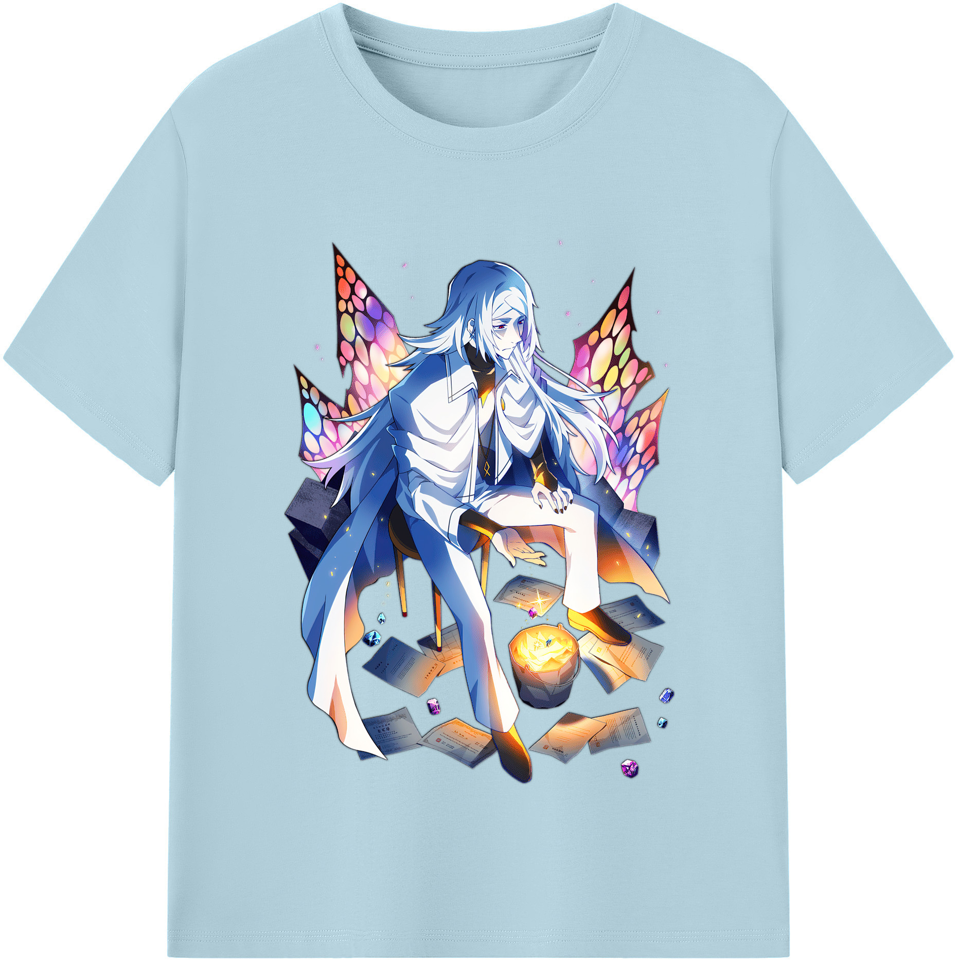 （画像用） 文豪ストレイドッグス Bungo Stray Dogs 綿100％半袖Tシャツ（フロントプリント）